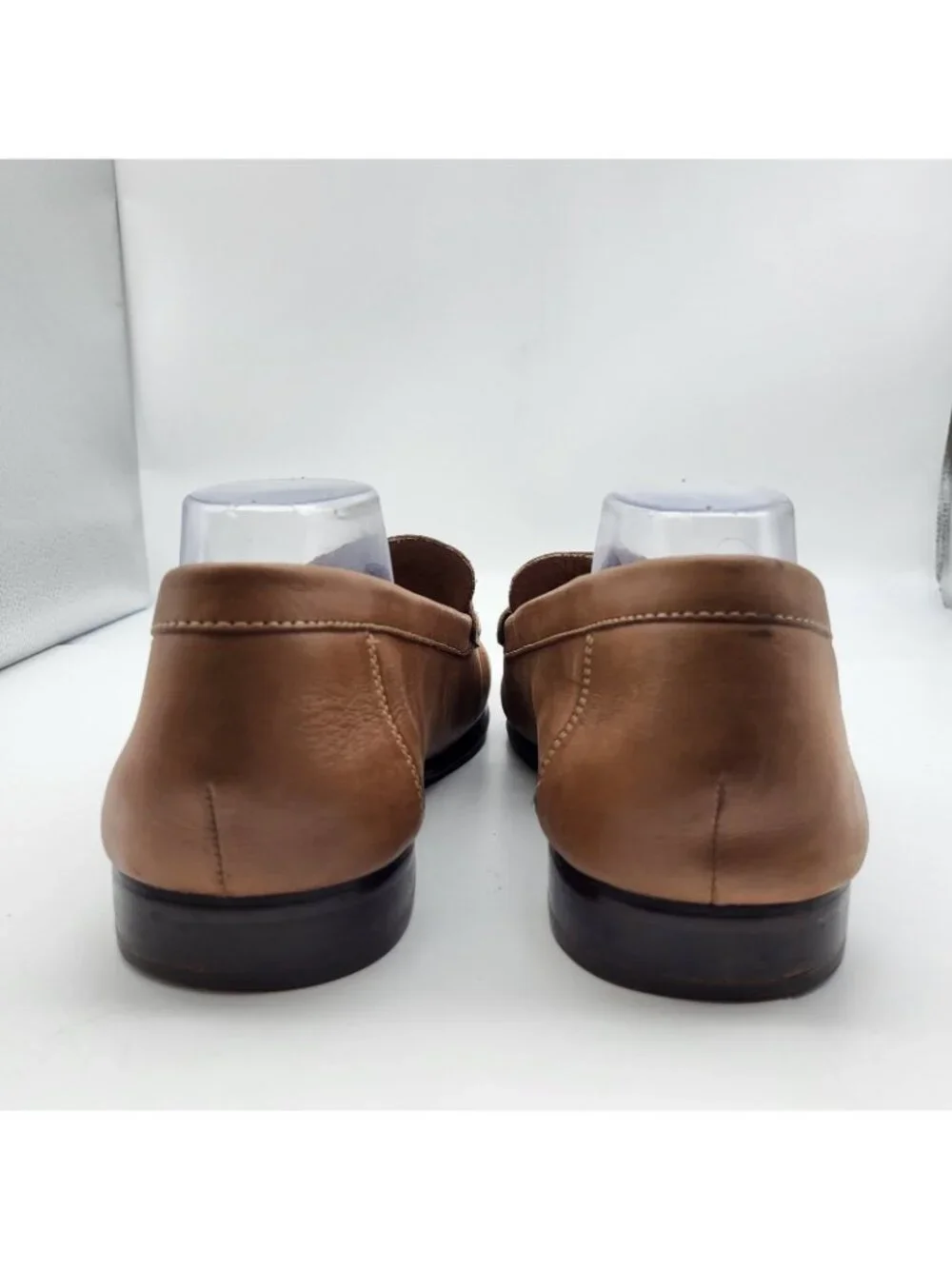 Donald J Pliner Niles Cognac Brown Leather Horsebit Slip On Loafers Men 13